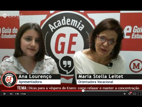 Semana especial: Dicas para a véspera do Enem: como relaxar e manter a concentração