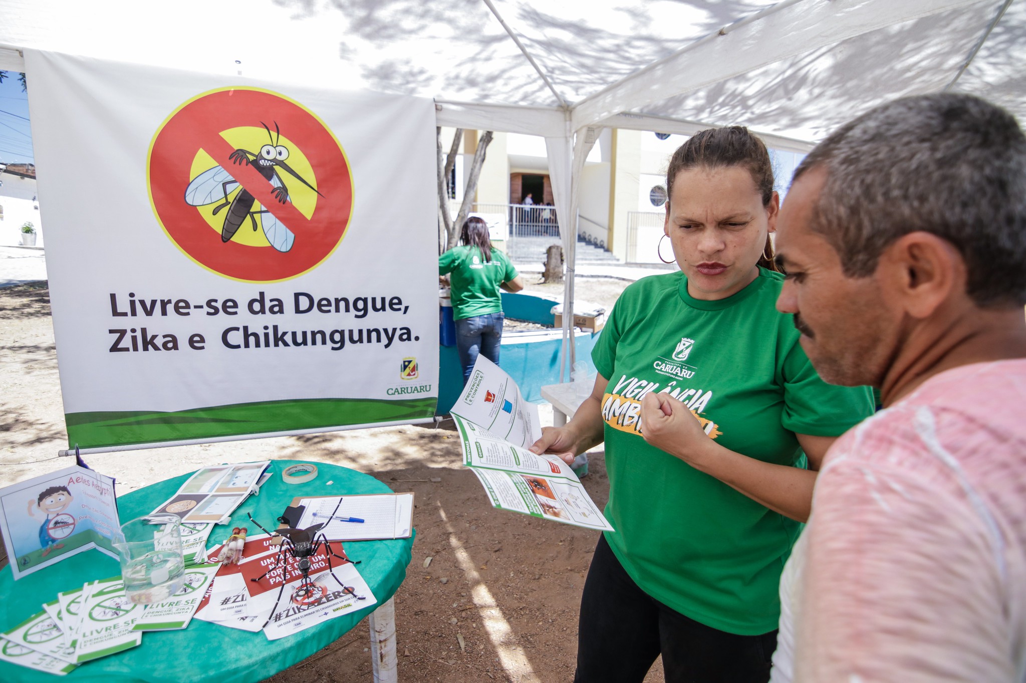 Ação de conscientização sobre dengue, zika e chikungunya