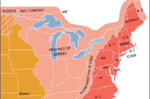 O conflito envolveu as 13 colônias britânicas na América do Norte, que mais tarde dariam início aos Estados Unidos: Massachusetts, Rhode Island, Connecticut, New Hampshire, New Jersey, New York, Pensilvânia, Delaware, Virgínia, Maryland, Carolina do Norte, Carolina do Sul e Geórgia.