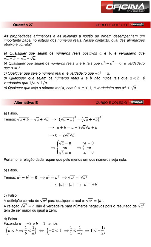 Fuvest 2013: Correção Da Questão 27 Da Primeria Fase Do Vestibular ...