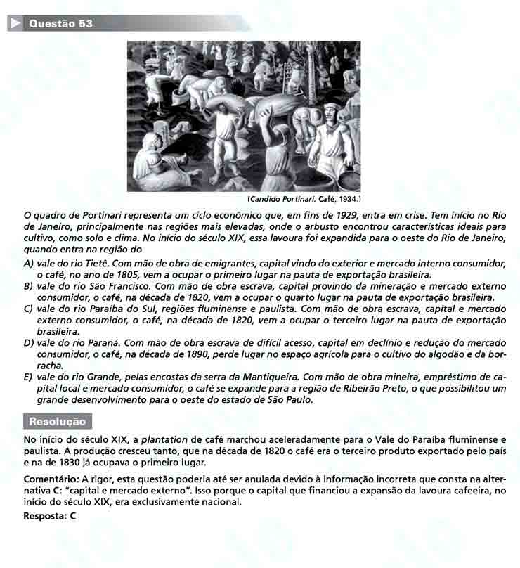 Unesp 2011: Questão 53 – Primeira fase