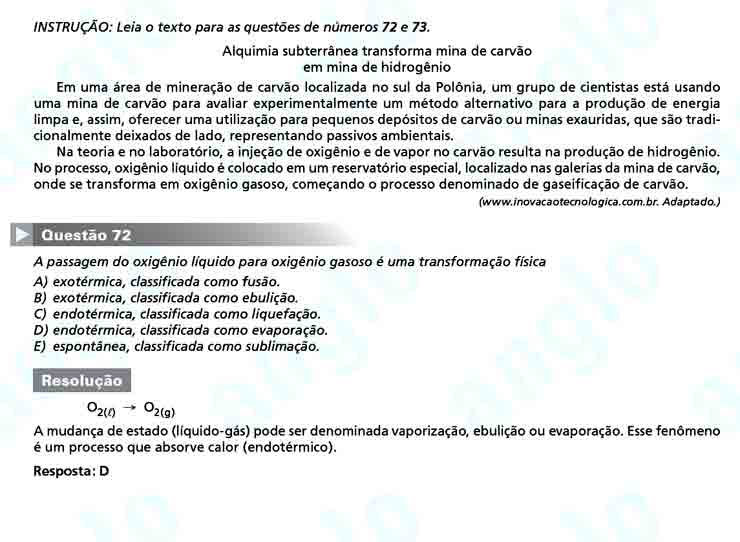 Unesp 2011: Questão 72 – Primeira fase