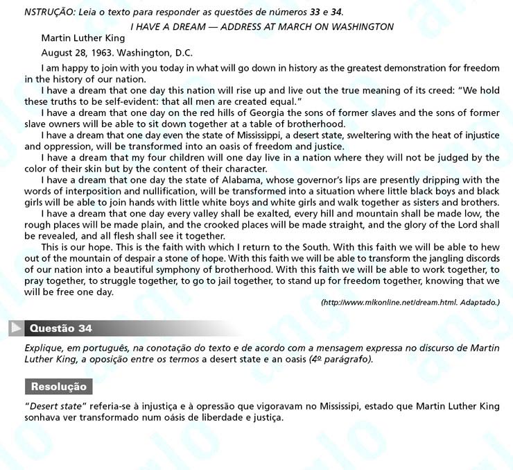 Unesp 2011 – segunda fase: Questão 34 – Linguagens e Códigos