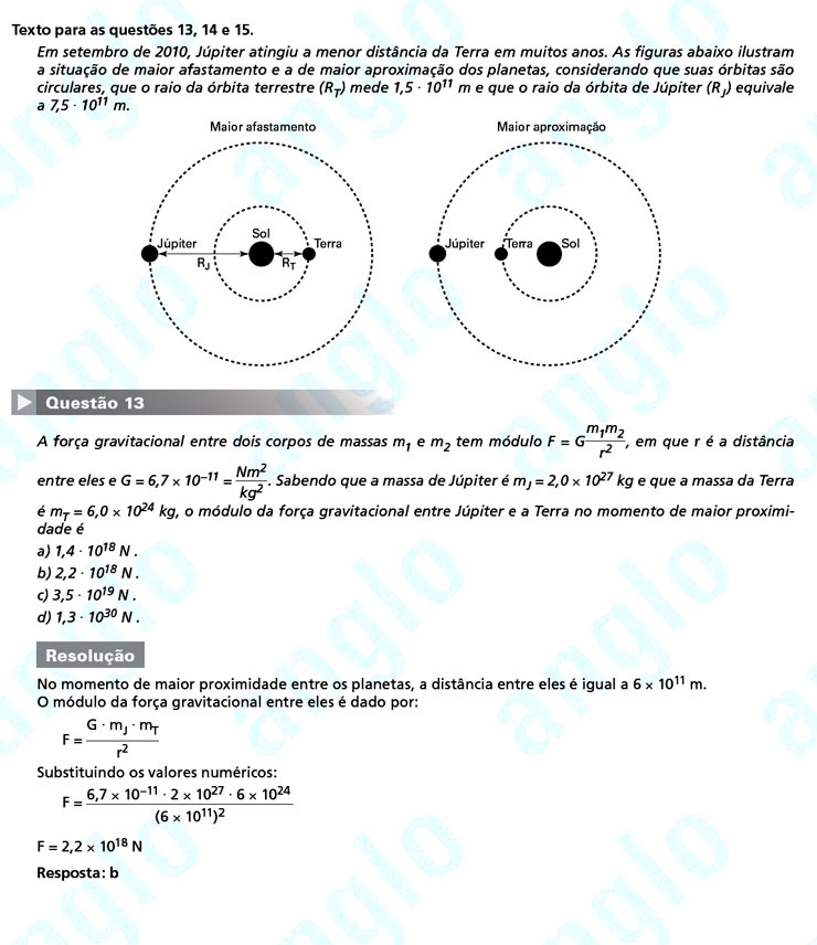 Primeira fase Unicamp 2012: Questão 13 (prova Q e Z)