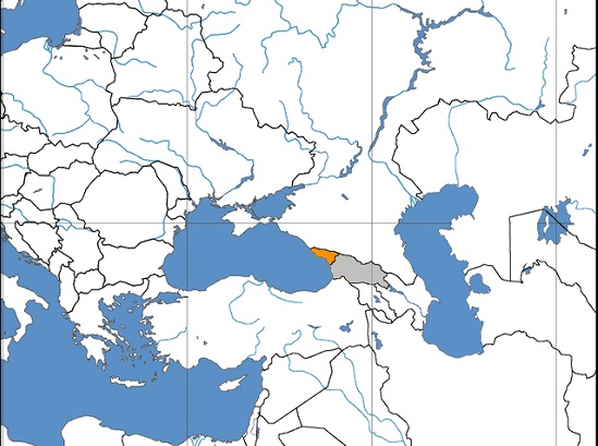 A Abecásia travou uma guerra contra as forças da Geórgia no começo da década de 1990. Apesar da derrota, desde então o país se considera independente. A Rússia é uma das únicas grandes forças a reconhecer a soberania da Abecásia - para a ONU, a região ainda é parte da Geórgia. (Foto: Wikimedia Commons) A Abecásia travou uma guerra contra as forças da Geórgia no começo da década de 1990. Apesar da derrota, desde então o país se considera independente. A Rússia é uma das únicas grandes forças a reconhecer a soberania da Abecásia - para a ONU, a região ainda é parte da Geórgia. (Foto: Wikimedia Commons)