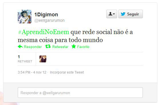 Usando a hashtag #AprendiNoEnem, usuários fazem piada com o conteúdo das provas do Exame Nacional do Ensino Médio, aplicado nos dias 3 e 4 de novembro