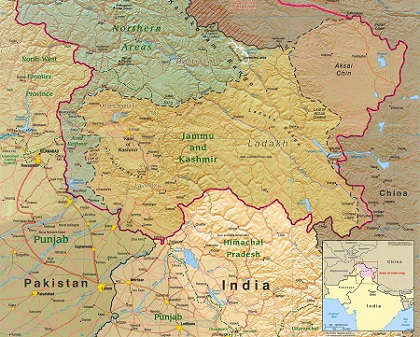 Região de fronteira entre os dois países, a Caxemira causa conflitos desde a partilha do subcontinente Indiano e já foi pano de fundo de três guerras, várias ameaças e alguns atentados terroristas. (Foto:Wikimedia Commons)