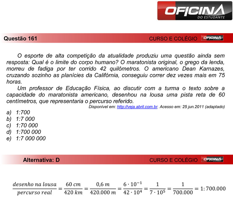 Enem 2012: correção da questão 161