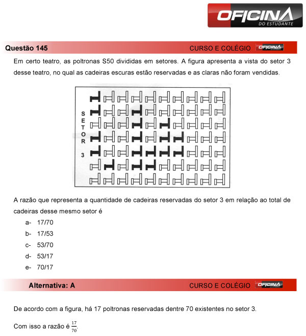 Enem 2013 – Correção da questão 145 – Matemática