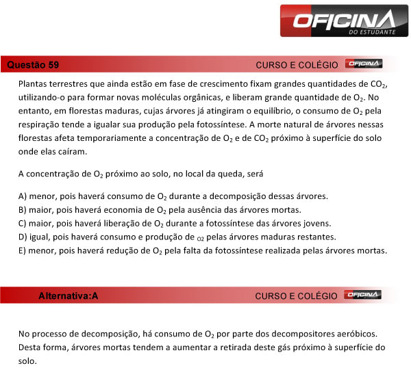 Enem 2013 – Correção da questão 59 – Ciências da Natureza