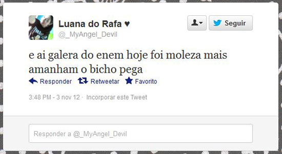 Muitos usuários consideraram a prova cansativa e manifestaram preocupação quanto ao segundo dia, que terá redação e matemática. Clique no Leia mais para ver a correção do primeiro dia de prova