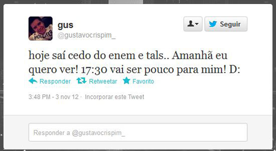 Muitos usuários consideraram a prova cansativa e manifestaram preocupação quanto ao segundo dia, que terá redação e matemática. Clique no Leia mais para ver a correção do primeiro dia de prova Muitos usuários consideraram a prova cansativa e manifestaram preocupação quanto ao segundo dia, que terá redação e matemática. Clique no Leia mais para ver a correção do primeiro dia de prova