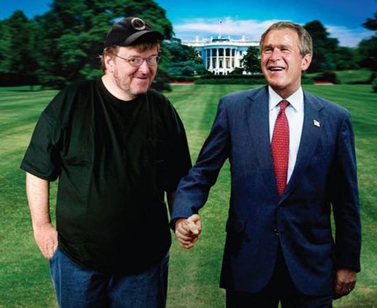 Fahrenheit 9/11 (2004) - O diretor Michael Moore investiga como os Estados Unidos se tornaram alvo de terroristas, a partir dos eventos ocorridos no atentado de 11 de setembro de 2001. Os paralelos entre as duas gerações da família Bush que já comandaram o país e ainda as relações entre o atual Presidente americano, George W. Bush, e Osama Bin Laden.
