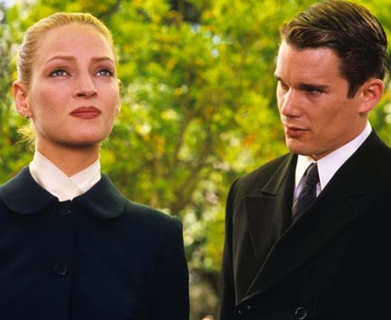 GATTACA (1997) - Dirigido por Andrews Niccol. É uma ficção científica que mostra um mundo onde as pessoas são selecionadas geneticamente antes mesmo de nascer, provocando a eugenia e uma série de conflitos tecnológicos e éticos na sociedade. GATTACA (1997) - Dirigido por Andrews Niccol. É uma ficção científica que mostra um mundo onde as pessoas são selecionadas geneticamente antes mesmo de nascer, provocando a eugenia e uma série de conflitos tecnológicos e éticos na sociedade.