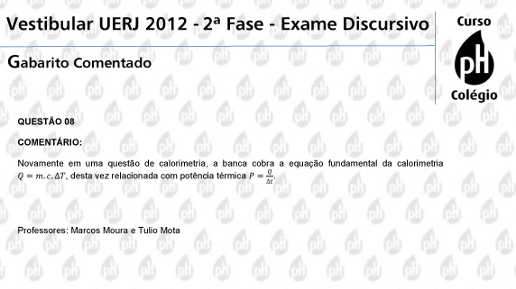 Uerj 2012 – Física (questão 8)