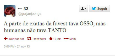 Estudantes comentam na rede social sobre dificuldade da prova. Primeira fase da Fuvest foi aplicada neste domingo (24) Estudantes comentam na rede social sobre dificuldade da prova. Primeira fase da Fuvest foi aplicada neste domingo (24)