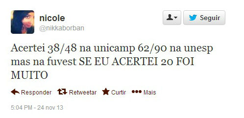 Estudantes comentam na rede social sobre dificuldade da prova. Primeira fase da Fuvest foi aplicada neste domingo (24) Estudantes comentam na rede social sobre dificuldade da prova. Primeira fase da Fuvest foi aplicada neste domingo (24)