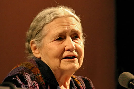 <strong>Doris Lessing</strong> nasceu na Pérsia, em 1919, de pais britânicos. Ela deixou a escola aos 14 anos e passou a ser autodidata desde então. Ao longo da vida, Doris escreveu obras de temas bastante variados, desde a ficção científica até a autobiografia. Ela foi a mulher mais velha a receber o Prêmio Nobel de Literatura, em 2007, quando tinha 88 anos.