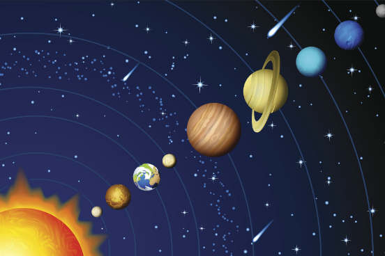 Até 2006, Plutão era considerado um planeta tal qual os outros oito do Sistema Solar. Mas, com a criação de uma definição formal para o termo ‘planeta’ pela União Astronômica Internacional (UAI) - que especifica que um planeta deve girar em torno de uma estrela principal, ter massa suficiente para produzir força gravitacional que lhe dê um formato esférico e ser o astro dominante da região de sua órbita - Plutão foi reclassificado como planeta-anão, por não cumprir o terceiro requisito. (Imagem: Thinkstock)