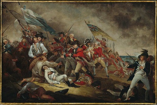 A princípio os colonos passaram a protestar pacificamente, mas logo o conflito explodiu. Uma das batalhas mais importantes foi a de Bunker Hill, em 1775, que terminou com vitória britânica. (Foto: Wikimedia Commons)