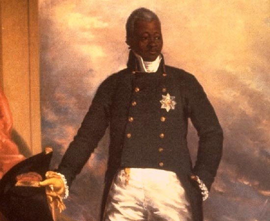 HENRIQUE DO HAITI - 1807.  Nascido escravo em Granada, participa da luta do Haiti contra as tropas francesas, em 1791, e assume a presidência do país, em 1807. Em 1811, proclama a si mesmo imperador. Durante seus nove anos de reinado, Henrique cria uma nobreza haitiana, com 47 títulos.