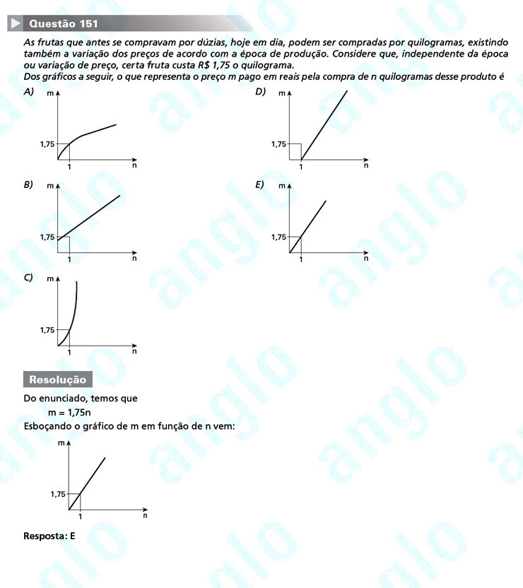 Enem 2011: Questão 151 – Matemática (prova amarela)