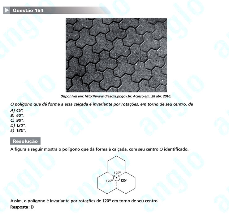 Enem 2011: Questão 154 – Matemática (prova amarela)