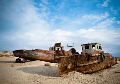 Mar de Aral é um exemplo de destruição do meio ambiente