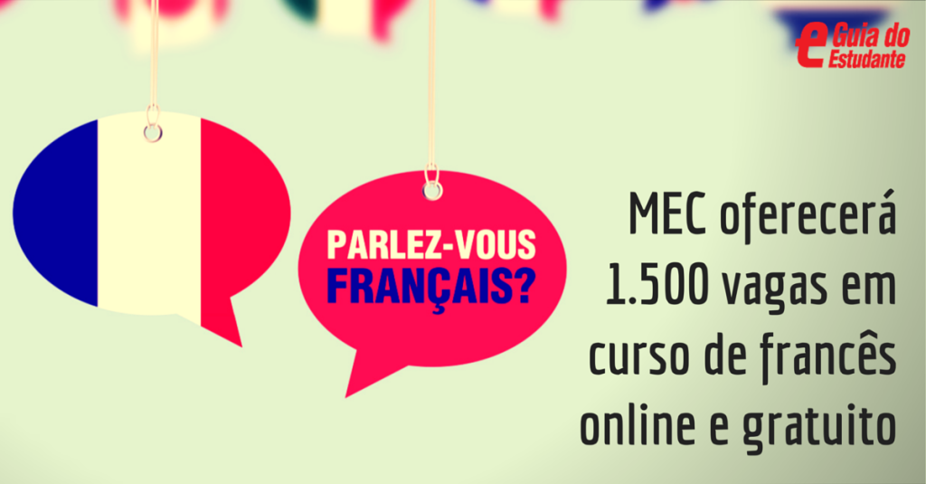 Curso gratuito online de francês abre inscrições em 23 de janeiro