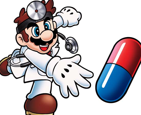 Dr. Mario do jogo homônimo lançado pela Nintendo.