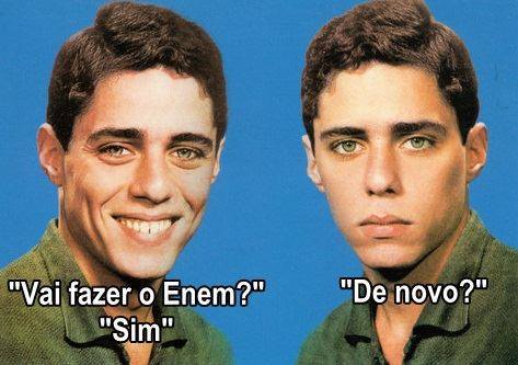 A internet não perdoa! O Enem está acontecendo neste fim de semana (8 e 9 de novembro) e já é tema de muitas imagens divertidas. A internet não perdoa! O Enem está acontecendo neste fim de semana (8 e 9 de novembro) e já é tema de muitas imagens divertidas.