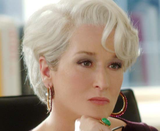 Miranda Priestly, personagem de O Diabo Veste Prada é a diretora de uma famosa revista de moda.