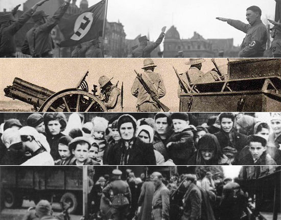 Os regimes políticos totalitários que surgiram na Europa no período entre guerras (1919 - 1939) apresentavam algumas características em comum entre si. Totalitários, nacionalistas, idealistas e de forte tendência militar, esses regimes que se espalharam pela Itália, com Mussolini, Espanha, com Francisco Franco, Portugal, com Salazar e também por outros países europeus, ficando conhecidos como regimes fascistas. Na Alemanha, Hitler com o nazismo, também é considerado um regime fascista, porém com características próprias. Saiba mais sobre os principais regimes fascistas nessa galeria do GUIA. Os regimes políticos totalitários que surgiram na Europa no período entre guerras (1919 - 1939) apresentavam algumas características em comum entre si. Totalitários, nacionalistas, idealistas e de forte tendência militar, esses regimes que se espalharam pela Itália, com Mussolini, Espanha, com Francisco Franco, Portugal, com Salazar e também por outros países europeus, ficando conhecidos como regimes fascistas. Na Alemanha, Hitler com o nazismo, também é considerado um regime fascista, porém com características próprias. Saiba mais sobre os principais regimes fascistas nessa galeria do GUIA.