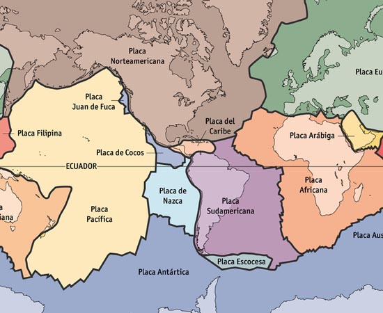 PLACAS TECTÔNICAS - Estude sobre a deriva dos continentes e as principais placas tectônicas.