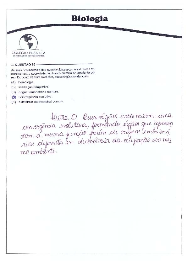 UFG 2011: Questão 39 – Primeira fase – prova tipo 3