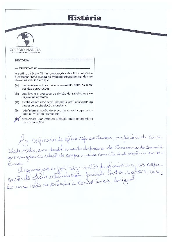 UFG 2011: Questão 61 – Primeira fase – prova tipo 3