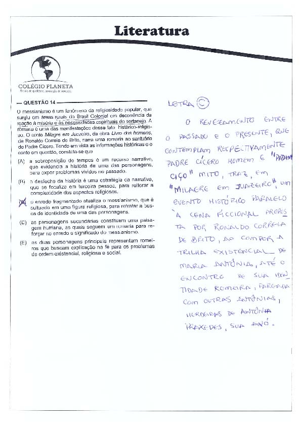 UFG 2011: Questão 14 – Primeira fase – prova tipo 3