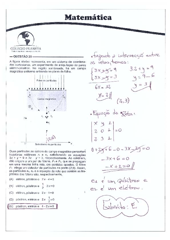 UFG 2011: Questão 25 – Primeira fase – prova tipo 3