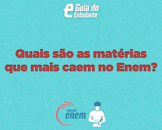 O Enem é um exame muito abrangente. Todas as matérias do Ensino Médio caem nas provas. Para facilitar, o Guia do Estudante separou os temas cobrados com mais frequência. Clique em Leia Mais para conferir. O Enem é um exame muito abrangente. Todas as matérias do Ensino Médio caem nas provas. Para facilitar, o Guia do Estudante separou os temas cobrados com mais frequência. Clique em Leia Mais para conferir.