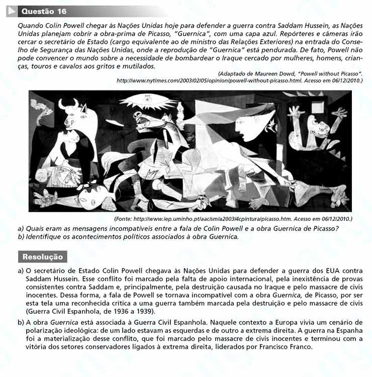 Unicamp 2011 – segunda fase: Questão 16 – Ciências Humanas