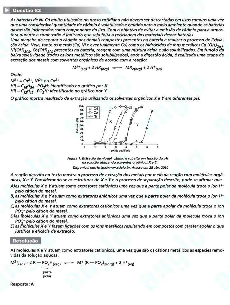 Enem 2010: Questão 82 -Ciências da Natureza (prova azul)