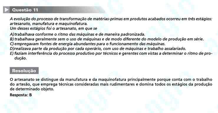 Enem 2010: Questão 11 – Ciências Humanas (prova azul)