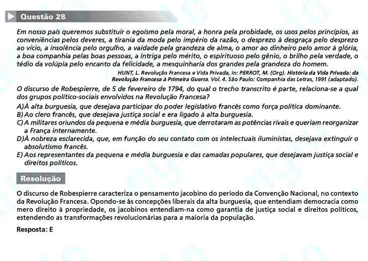 Enem 2010: Questão 28 – Ciências Humanas (prova azul)