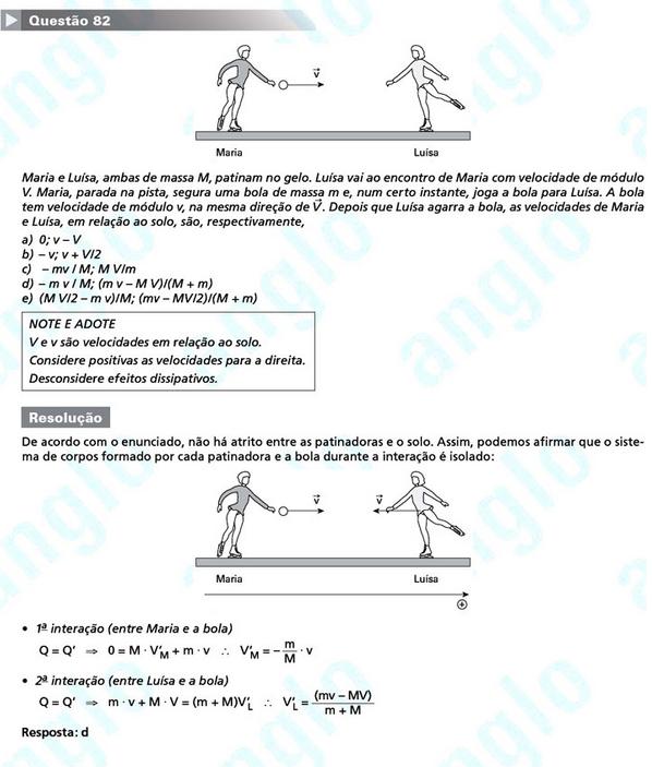 Primeira fase Fuvest 2012: questão 82 (prova V)