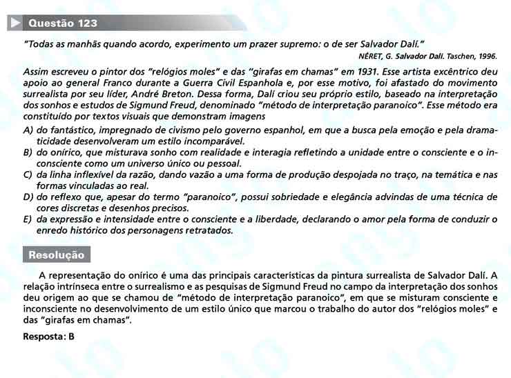 Enem 2010: Questão 123  – Linguagens e Códigos (prova amarela)