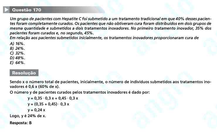 Enem 2010: Questão 170 – Matemática (prova amarela)