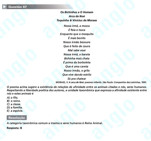 Enem 2011: Questão 87 – Ciências da Natureza (prova azul)