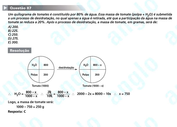 Unesp 2012: Questão 87 – Primeira fase