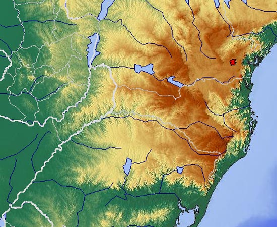 RELEVO DO BRASIL - Estude sobre os principais tipos de relevo do território nacional, como a depressão do Araguaia, os planaltos e serras do Atlântico Leste-Sudeste, e as planícies e tabuleiros litorâneos.