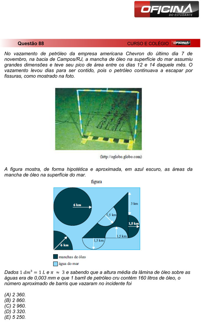 Unesp meio de ano 2012: Questão 88 – Primeira fase